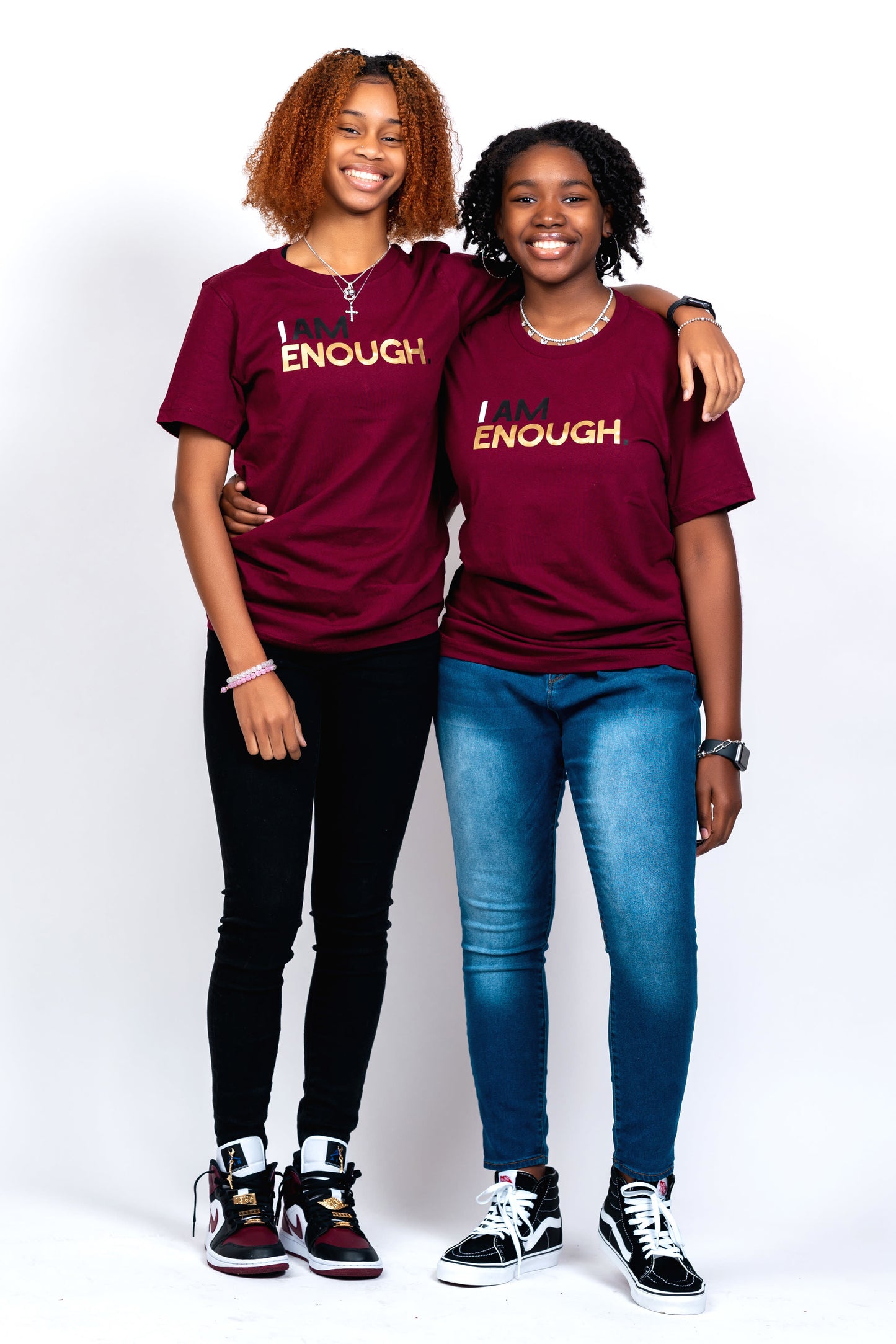 I Am Enough Tee - Maroon