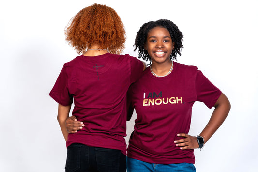 I Am Enough Tee - Maroon