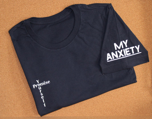 My Anxiety Tee-Short Sleeve-Navy Blue